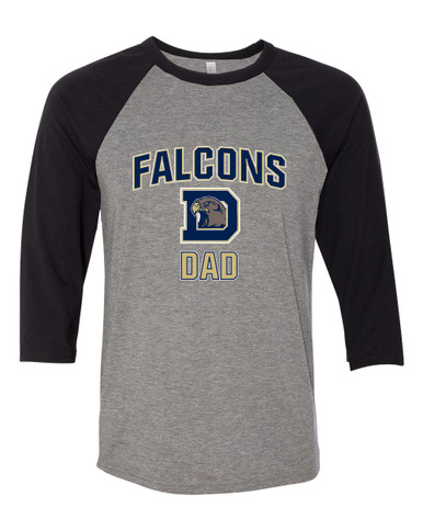 Dacula Falcons Dad Men's Baseball T-Shirt