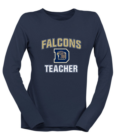 Dacula Falcons Teacher Women's LS T-Shirt