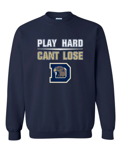 Dacula Falcons Play Hard, Can't Lose Men's Sweatshirt