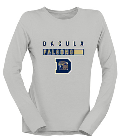 Dacula Falcons Mascot #7 Women's Premium LS T-Shirt