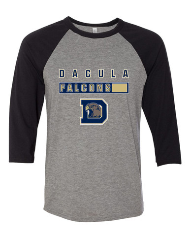 Dacula Falcons Mascot #7 Women's Baseball T-Shirt