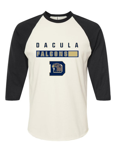 Dacula Falcons Mascot #7 Men's Baseball T-Shirt