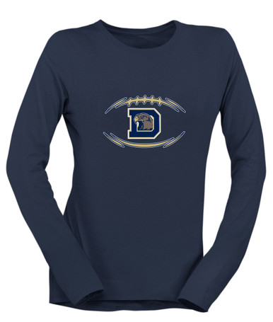 Dacula Falcons Football #3 Women's LS T-Shirt