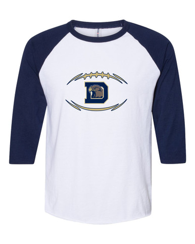 Dacula Falcons Football #3 Women's Baseball T-Shirt