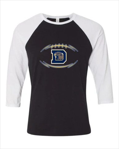 Dacula Falcons Football #3 Men's Baseball T-Shirt
