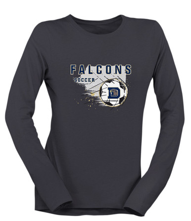 Dacula Falcons Soccer #2 Women's Premium LS T-Shirt
