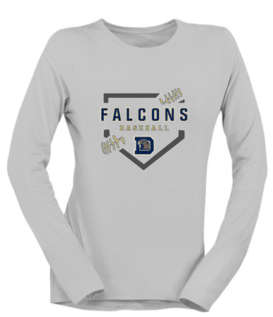 Dacula Falcons Baseball #2 Women's LS T-Shirt