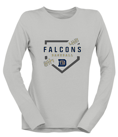 Dacula Falcons Baseball #2 Women's Premium LS T-Shirt