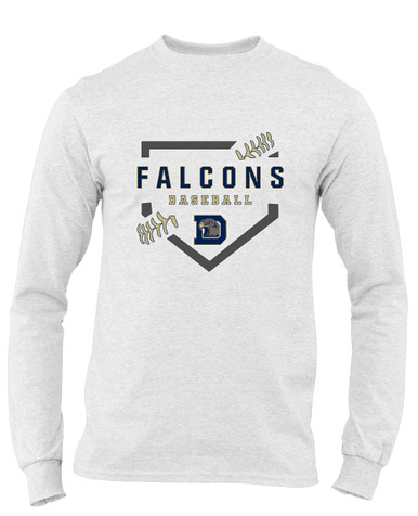 Dacula Falcons Baseball #2 Men's LS T-Shirt
