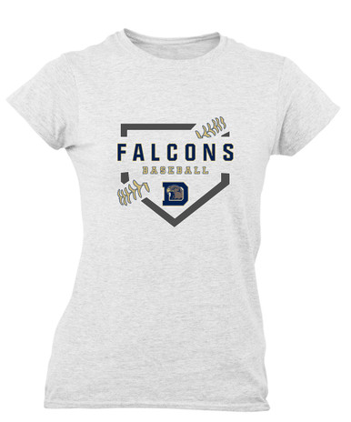 Dacula Falcons Baseball #2 Women's Premium SS T-Shirt