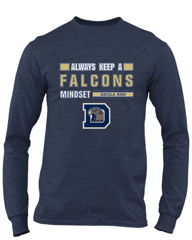 Dacula Falcons Mindset Men's LS T-Shirt