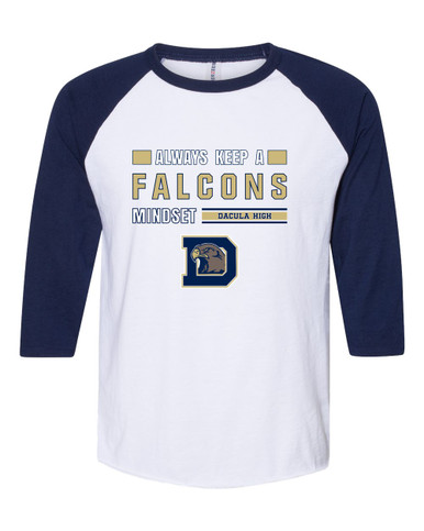 Dacula Falcons Mindset Men's Baseball T-Shirt