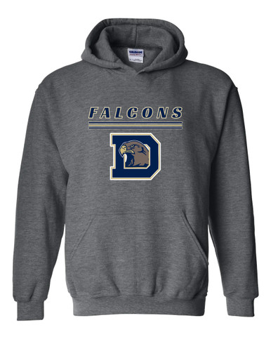 Dacula Falcons Mascot #8 Men's Hoodie