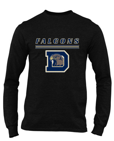 Dacula Falcons Mascot #8 Men's Premium LS T-Shirt