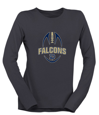 Dacula Falcons Football #5 Women's Premium LS T-Shirt