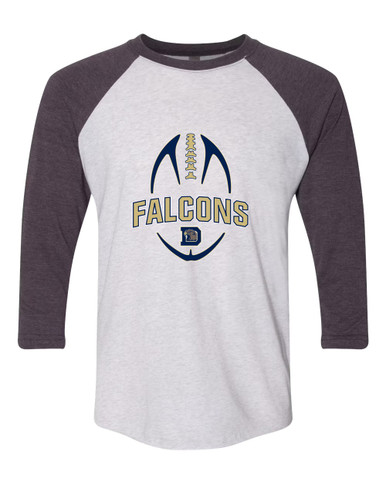 Dacula Falcons Football #5 Women's Baseball T-Shirt