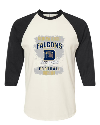 Dacula Falcons Football #6 Men's Baseball T-Shirt