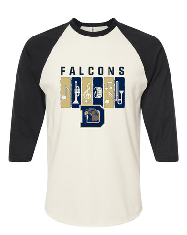 Dacula Falcons Band # 2 Men's Baseball T-Shirt