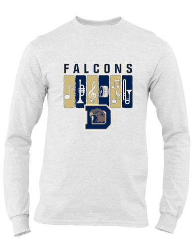 Dacula Falcons Band # 2 Men's LS T-Shirt