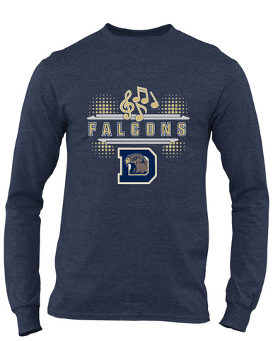 Dacula Falcons Band # 3 Men's LS T-Shirt