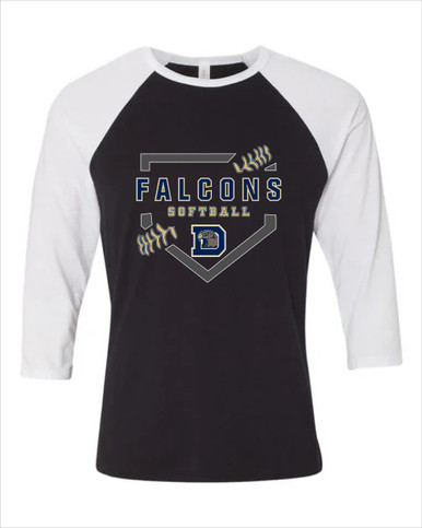 Dacula Falcons Softball #2 Women's Baseball T-Shirt