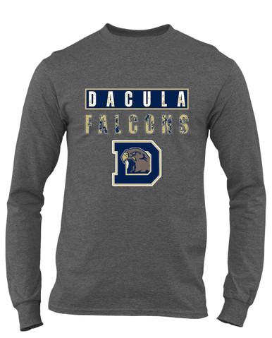 Dacula Falcons Mascot #9 Men's LS T-Shirt