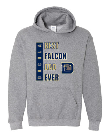 Dacula Falcons Best Falcon Dad Men's Hoodie