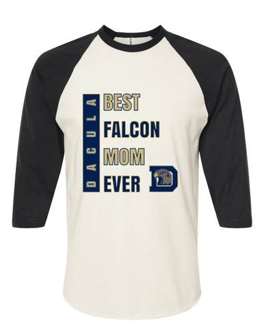 Dacula Falcons Best Falcon Mom Women's Baseball T-Shirt