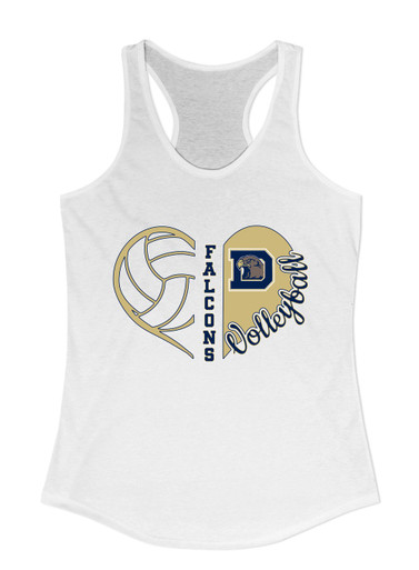 Dacula Falcons Heart Volleyball Women's Tank Top