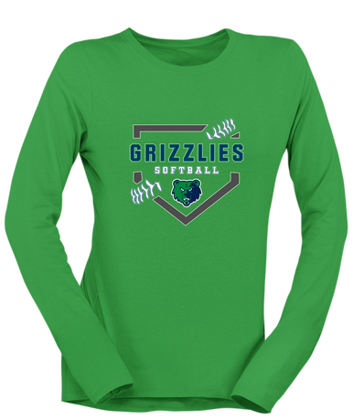 Creekview Grizzlies Softball #2 Women's LS T-Shirt