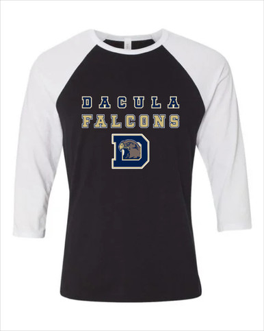 Dacula Falcons Spirit Men's Baseball T-Shirt