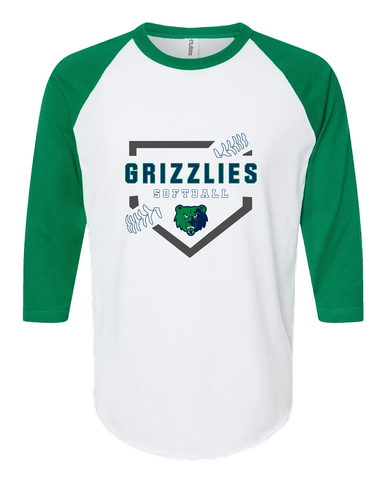 Creekview Grizzlies Softball #2 Women's Baseball T-Shirt