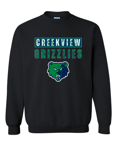 Creekview Grizzlies Mascot #9 Men's Sweatshirt