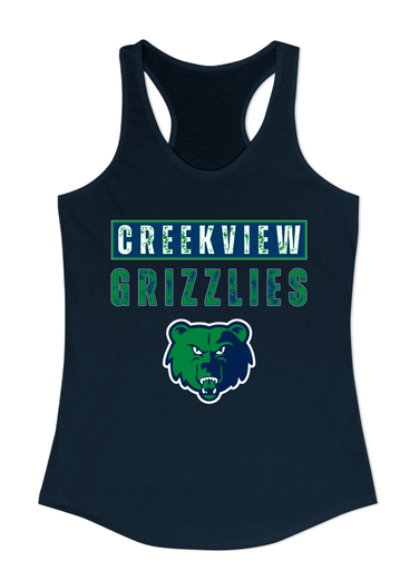 Creekview Grizzlies Mascot #9 Women's Tank Top