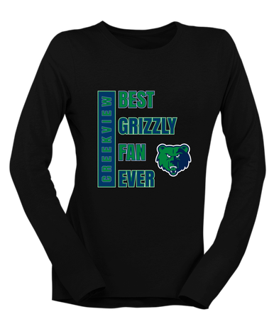 Creekview Grizzlies Best Grizzly Fan Women's LS T-Shirt
