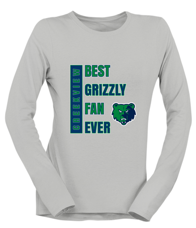 Creekview Grizzlies Best Grizzly Fan Women's Premium LS T-Shirt
