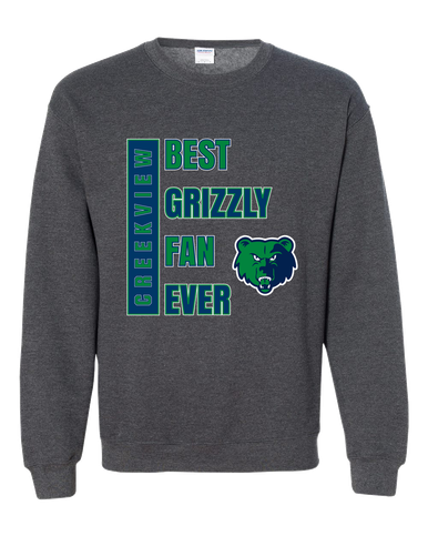 Creekview Grizzlies Best Grizzly Fan Men's Sweatshirt