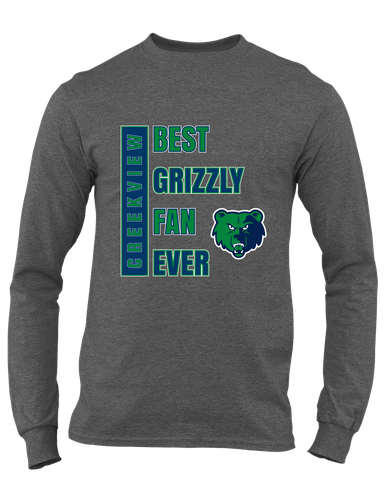 Creekview Grizzlies Best Grizzly Fan Men's LS T-Shirt