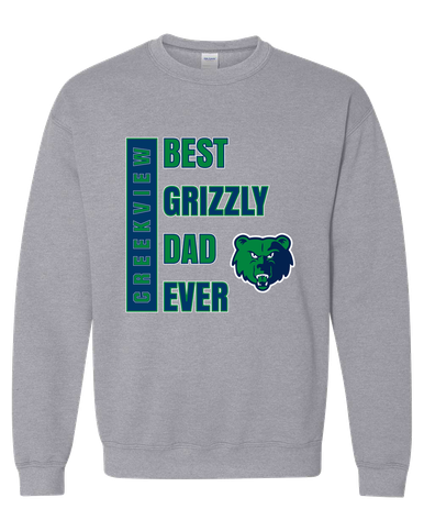 Creekview Grizzlies Best Grizzly Dad Men's Sweatshirt