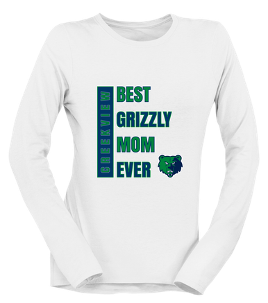 Creekview Grizzlies Best Grizzly Mom Women's Premium LS T-Shirt