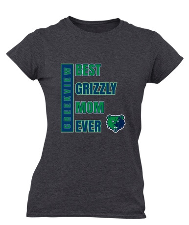 Creekview Grizzlies Best Grizzly Mom Women's SS T-Shirt