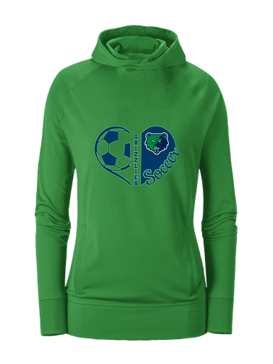 Creekview Grizzlies Heart Soccer Women's Hoodie