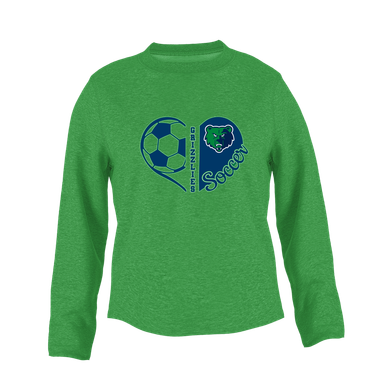Creekview Grizzlies Heart Soccer Women's Sweatshirt