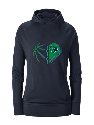 Creekview Grizzlies Heart Basketball Women's Hoodie