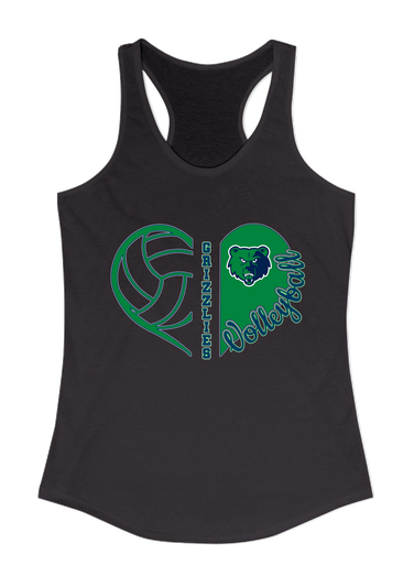 Creekview Grizzlies Heart Volleyball Women's Tank Top