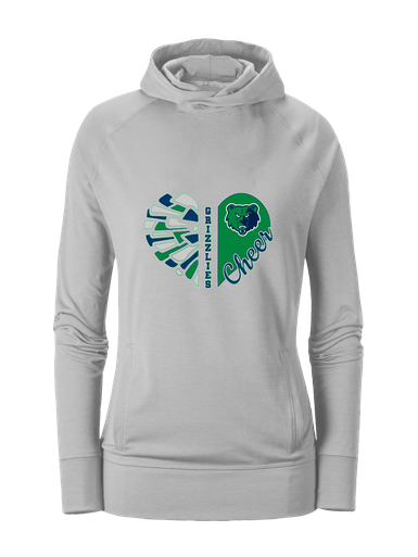 Creekview Grizzlies Heart Cheer Women's Hoodie