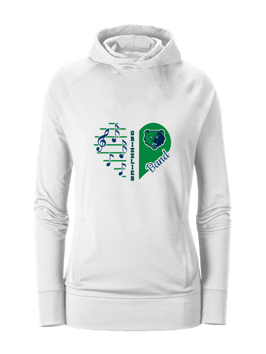Creekview Grizzlies Heart Band Women's Hoodie