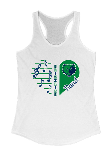 Creekview Grizzlies Heart Band Women's Tank Top