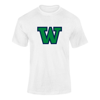 Woodinville Falcons W Script Mascot #1 Men's SS T-Shirt
