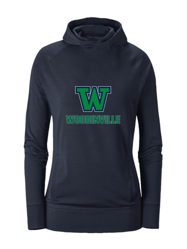 Woodinville Falcons W Script Mascot #2 Women's Hoodie